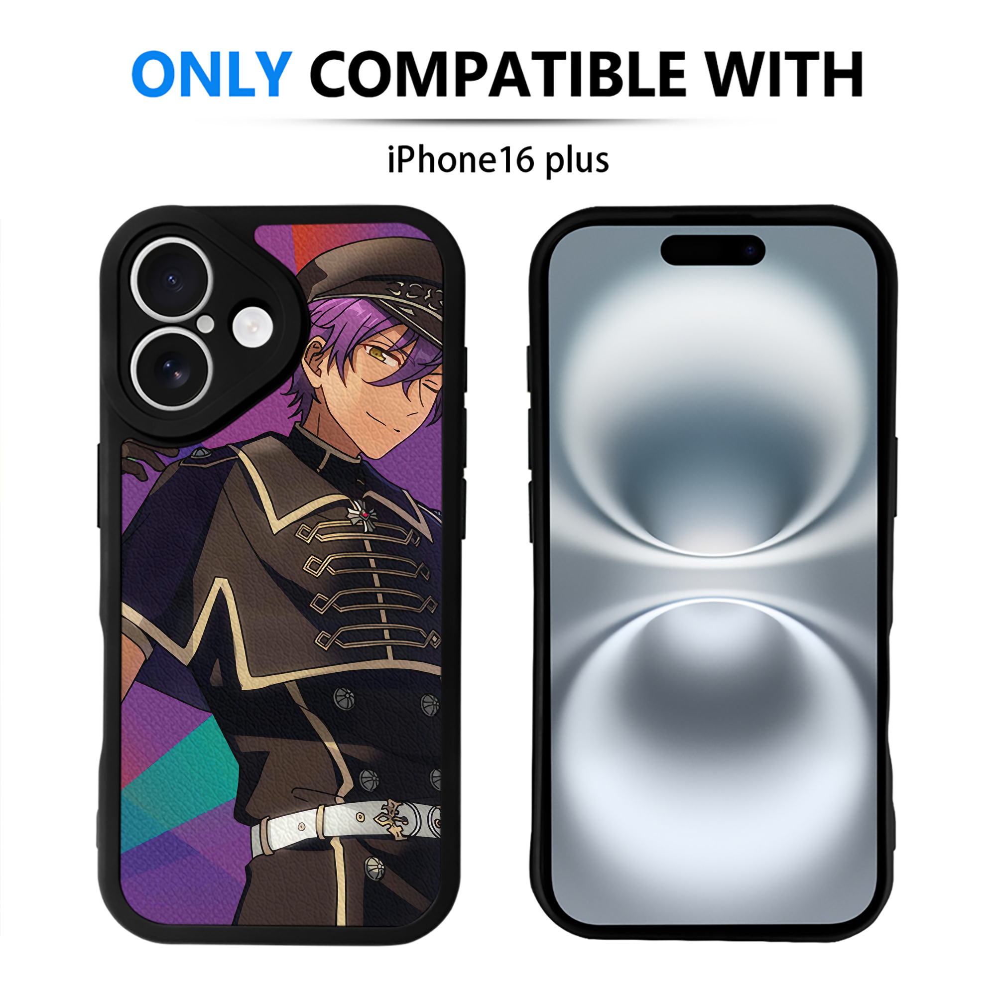 （画像用） あんさんぶるスターズ! Ensemble Stars 【iPhone 16シリーズ対応】シリコンスマホケース（レザー調） 材質：シリコン